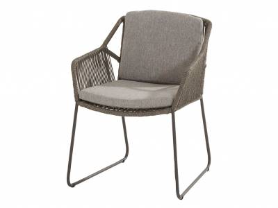 4 Seasons Outdoor Accor dining Sessel grau inkl. 2 Kissen