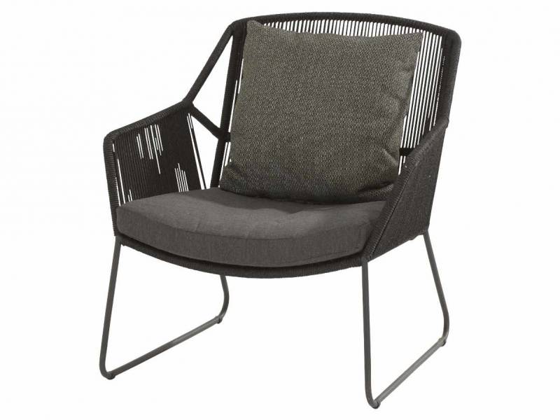 4 Seasons Outdoor Accor living Sessel Anthrazit inkl. 2 Kissen