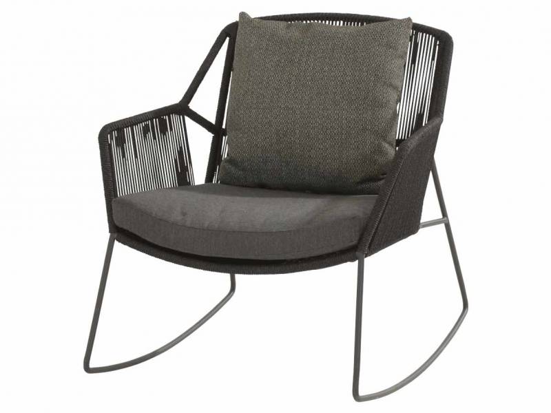 4 Seasons Outdoor Accor rocking chair Anthrazit inkl. 2 Kissen