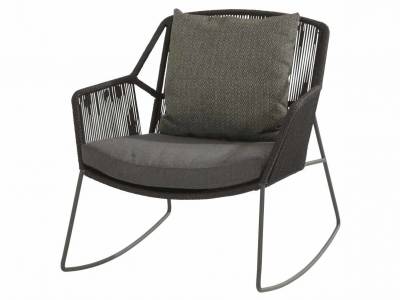 4 Seasons Outdoor Accor rocking chair Anthrazit inkl. 2 Kissen