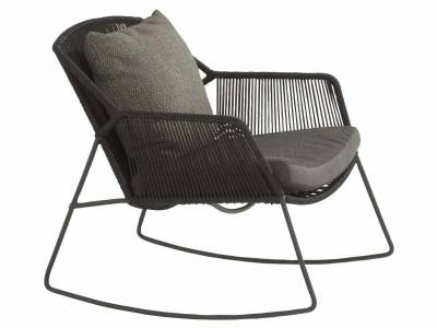 4 Seasons Outdoor Accor rocking chair Anthrazit inkl. 2 Kissen
