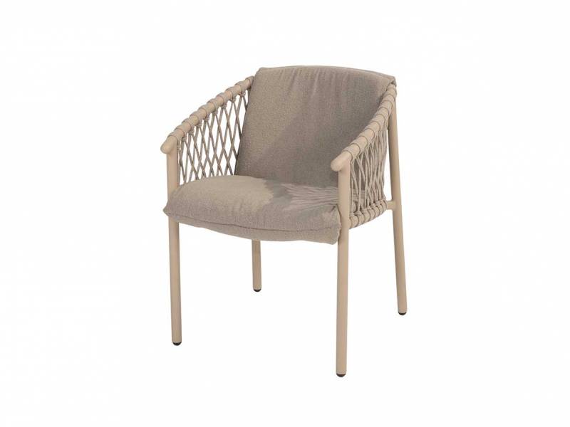 4 Seasons Outdoor Allora Dining-Sessel inkl. Polster, latte