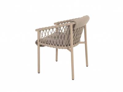 4 Seasons Outdoor Allora Dining-Sessel inkl. Polster, latte