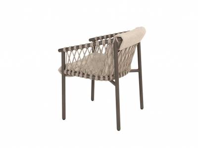 4 Seasons Outdoor Allora Dining-Sessel inkl. Polster, terre