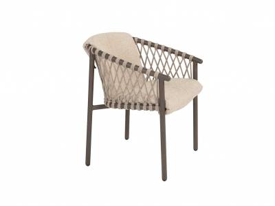 4 Seasons Outdoor Allora Dining-Sessel inkl. Polster, terre