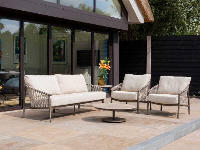 4 Seasons Outdoor Allora Living-Sessel inkl. Polster, terre