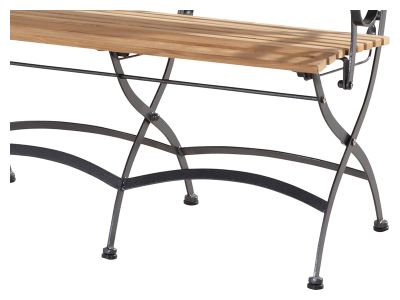 4 Seasons Outdoor Bellini Teakholz Sitzbank 2 Sitzer klappbar