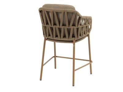 4 Seasons Outdoor Biarritz high Dining Stuhl inkl. 2 Kissen, amber