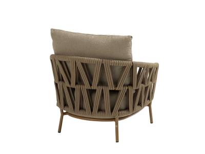 4 Seasons Outdoor Biarritz Living Sessel inkl. 2 Kissen, amber