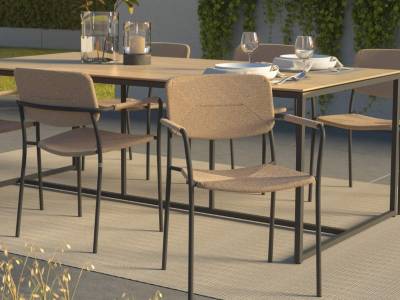 4 Seasons Outdoor Bora Dining Stapelstuhl, natural