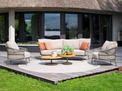4 Seasons Outdoor Capalbio 3-Sitzer Living Sofa mit Polster