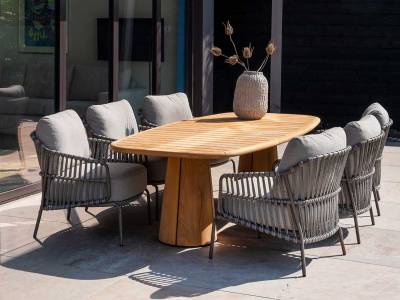4 Seasons Outdoor Capalbio niedriger Dining-Stuhl mit Polster