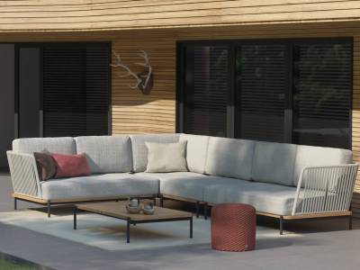 4 Seasons Outdoor Castello 2-Sitzer Sofa inkl. 3 Sitzkissen, rechts