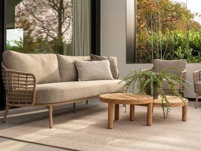 4 Seasons Outdoor Como 3-Sitzer mit 3 Polstern