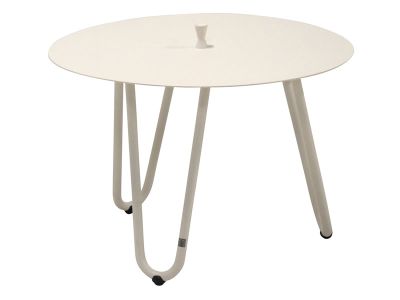4 Seasons Outdoor Cool - Beistelltisch Ø 60 cm, Höhe 40cm, Farbe: Weiß