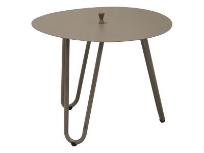 4 Seasons Outdoor Cool - Beistelltisch Ø 60 cm, Höhe 45cm, Farbe: Taupe