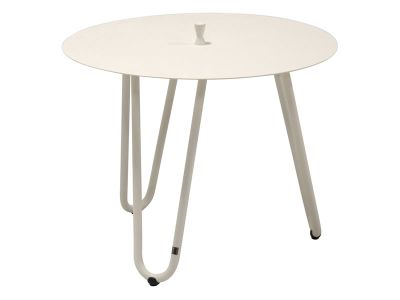 4 Seasons Outdoor Cool - Beistelltisch Ø 60 cm, Höhe 45cm, Farbe: Weiß