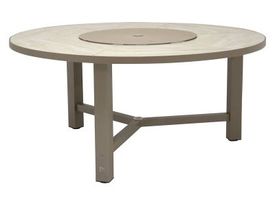 4 Seasons Outdoor Diva Gartentisch, Ø 160 cm, ceramic taupe