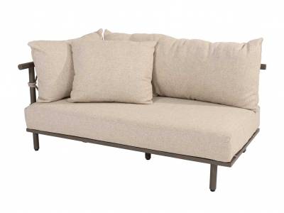 4 Seasons Outdoor Ezra 2-Sitzer Living-Sofa rechts, terre inkl. 4 Kissen