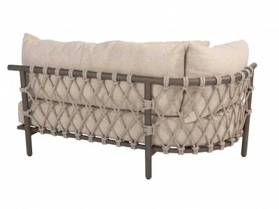 4 Seasons Outdoor Ezra 2-Sitzer Living-Sofa rechts, terre inkl. 4 Kissen