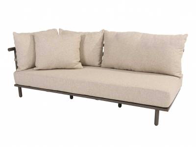 4 Seasons Outdoor Ezra 3-Sitzer Living-Sofa rechts, terre inkl. 4 Kissen