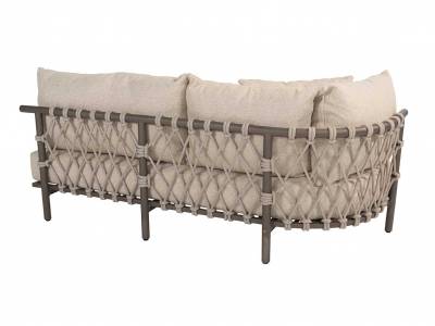4 Seasons Outdoor Ezra 3-Sitzer Living-Sofa rechts, terre inkl. 4 Kissen