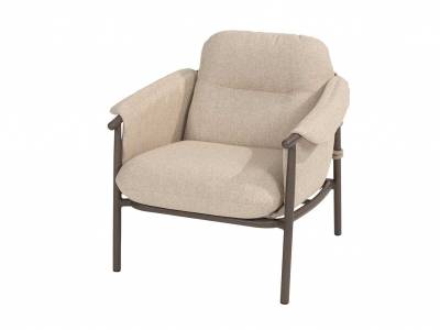 4 Seasons Outdoor Ezra Living-Sessel, terre inkl. Kissenset