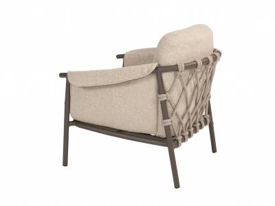 4 Seasons Outdoor Ezra Living-Sessel, terre inkl. Kissenset