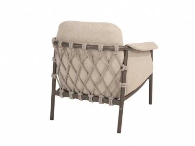 4 Seasons Outdoor Ezra Living-Sessel, terre inkl. Kissenset