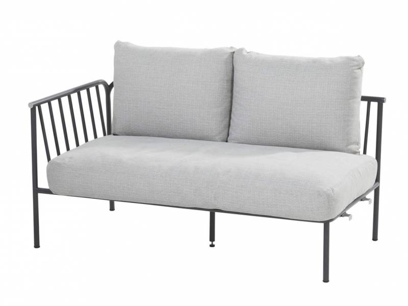 4 Seasons Outdoor Figaro 2 Sitzer Modul-Sofa Armlehne rechts inkl. 3 Kissen