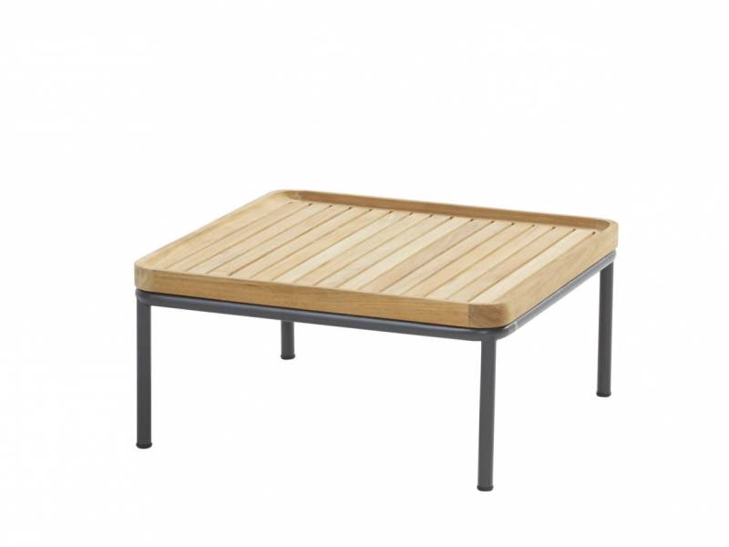 4 Seasons Outdoor Figaro Kaffeetisch 75x75 cm Teak-Lattung