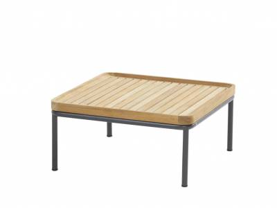 4 Seasons Outdoor Figaro Kaffeetisch 75x75 cm Teak-Lattung