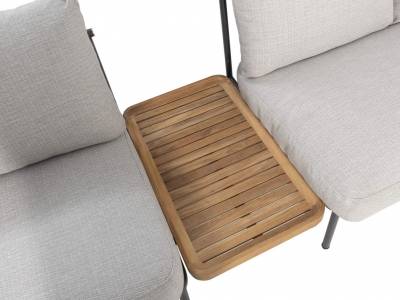 4 Seasons Outdoor Figaro Modular Mittel-Tisch, Teak-Lattung 75x37.5 cm