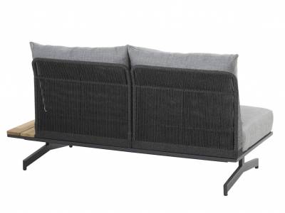 4 Seasons Outdoor Fortuna 2-Sitzer Sofa Teakablage links oder rechts, inkl. 3 Kissen