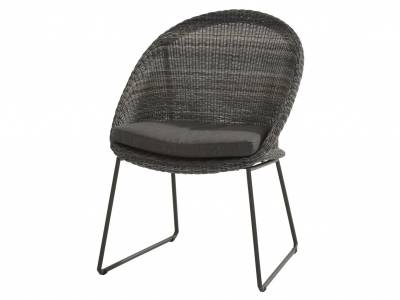 4 Seasons Outdoor Hampton Dining Sessel, charcoal inkl. Kissen