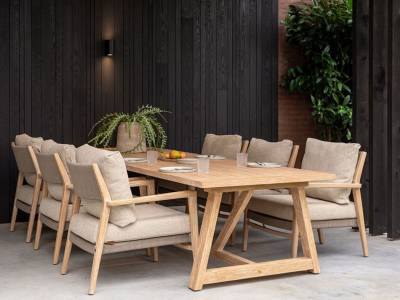 4 Seasons Outdoor Julia Dining-Stuhl low mit 2 Polstern