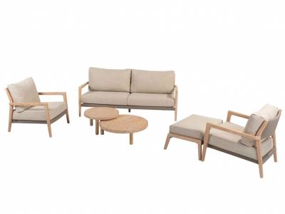 4 Seasons Outdoor Julia Living-Sofa mit 2 Polstern