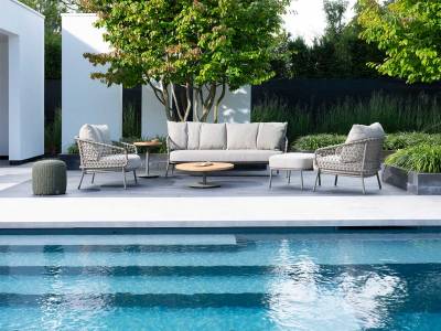4 Seasons Outdoor Jura 3-Sitzer Living-Sofa inkl. Polstern
