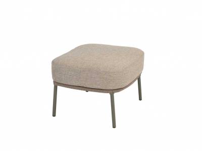 4 Seasons Outdoor Jura Fußhocker olive mit Polstern