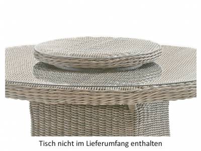 4 Seasons Outdoor Lazy Susan, Drehteller, Ø 55 cm mit Schirmloch