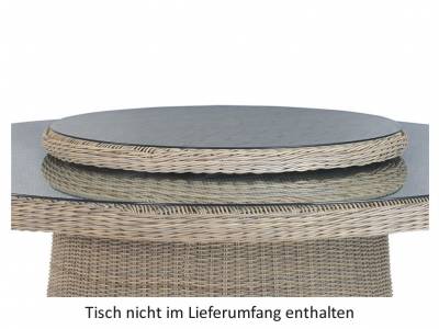 4 Seasons Outdoor Lazy Susan, Drehteller, Ø 90 cm mit Schirmloch