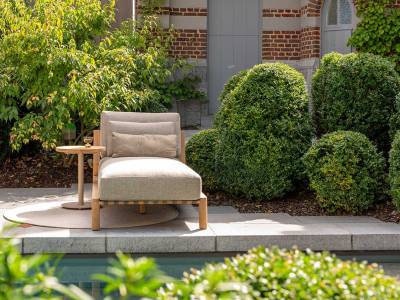 4 Seasons Outdoor Lucas Daybed Teak inkl. 3 Kissen