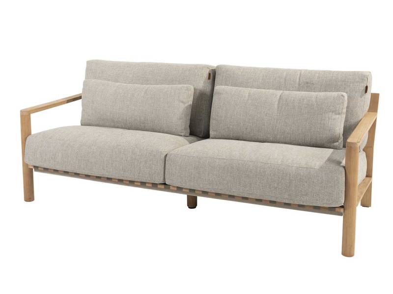 4 Seasons Outdoor Lucas Living 3-Sitzer Bank Teak inkl. 6 Kissen