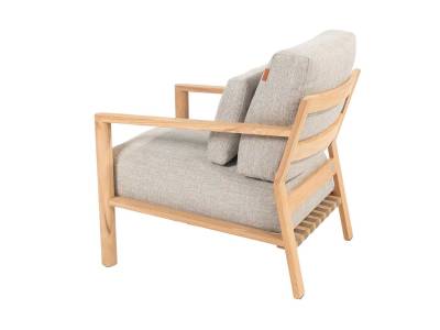 4 Seasons Outdoor Lucas Living Sessel Teak inkl. 3 Kissen