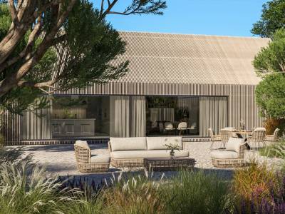 4 Seasons Outdoor Lugano Dining-Stuhl Teak