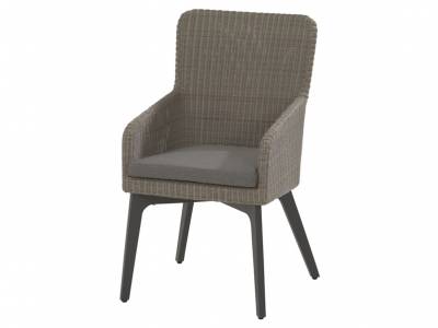 4 Seasons Outdoor Luxor dining Sessel Alu-Beine, inkl. Kissen