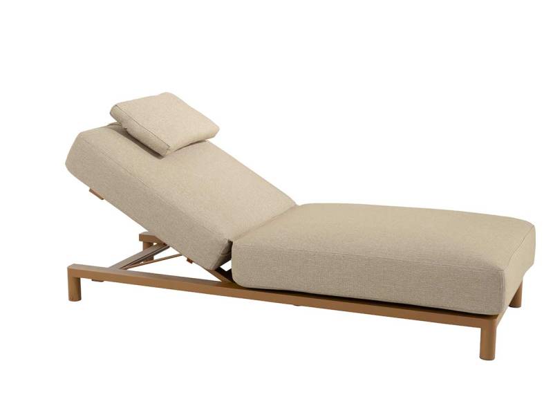4 Seasons Outdoor Madeira Sunbed, inkl. Polster, amber
