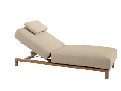 4 Seasons Outdoor Madeira Sunbed, inkl. Polster, amber