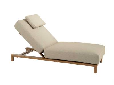 4 Seasons Outdoor Madeira Sunbed, inkl. Polster, amber