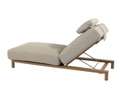 4 Seasons Outdoor Madeira Sunbed, inkl. Polster, amber